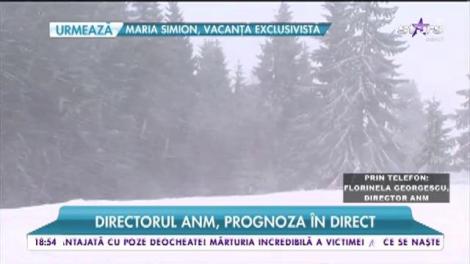 Fenomene extreme peste România. „În următoarele nopți, vom avea temperaturi sub -10°C