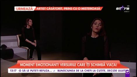 Georgiana Dănilă, moment emoționant! Versurile care îți schimbă viața
