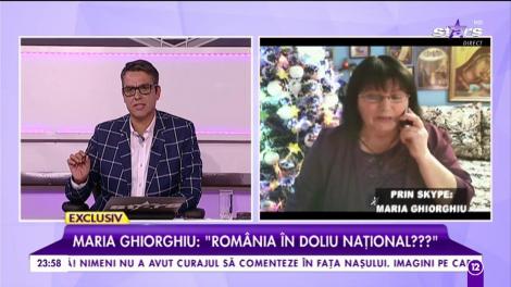 Maria Ghiorghiu, previziuni șocante: „România va fi din nou în doliu național”