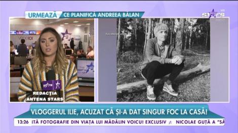 Vloggerul Ilie, acuzat de colegii de breaslă că și-a dat singur foc la casă.