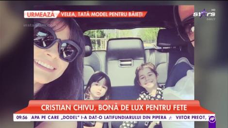 Cristi Chivu, bonă de lux pentru fete. Tăticul nu-și mai încape în piele de fericire