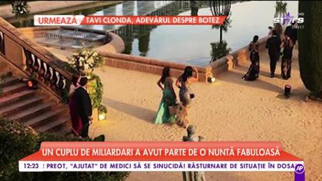 Nuntă mare la castel, în Barcelona! Un cuplu de miliardari a avut parte de o nuntă fabuloasă