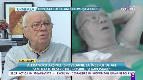 Alexandru Arșinel, spovedanie la început de an! "Îmi doresc ca Dumnezeu să privească mai des spre casa mea"