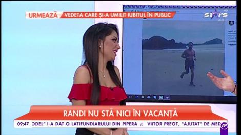 Randi, nici o zi fără sport. Artistul nu stă nici în vacanță