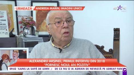 Alexandru Arșinel, primul interviu pe 2018: ”Mă urmărește o suferință care nu mă lasă să dorm noaptea”