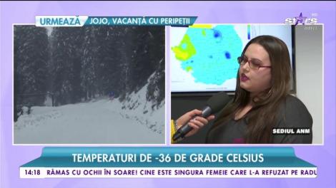 Temperaturi de -36 grade Celsius. Lapoviță și ninsoare în aproape toată țara