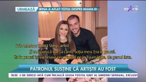 Artistul Sterp și soția sa, Carmen, atacați de patronul clubului unde au cântat