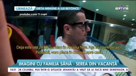 Anca Serea și Adrian Sînă, înot la -3 grade Celsius cu copiii. Imagini cu familia în vacanță