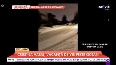 Cristina Vasiu, vacanță de vis peste ocean: „Ne confruntăm cu -30°C