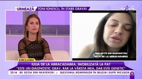 Iulia de la Abracadabra, imobilizată la pat. Problemele de sănătate nu îi mai dau pace