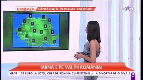 Iarna e pe val în România! Maximele ajung până la -6°C