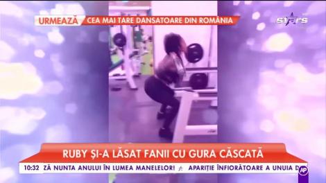 Ruby și-a lăsat fanii cu gura căscată. Cum își menține artista formele sexy