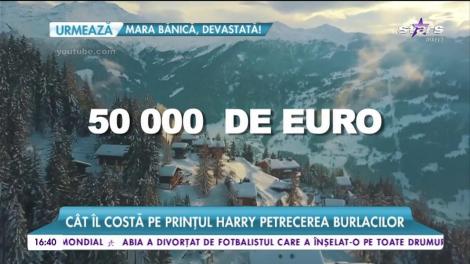 Cât îl costă pe Prințul Harry petrecerea burlacilo. Inagini din stațiunea exclusivista Verbier, din Elveția