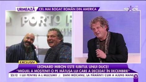 Leonard Miron, fostul prezentator de televiziune, este iubitul unui duce!