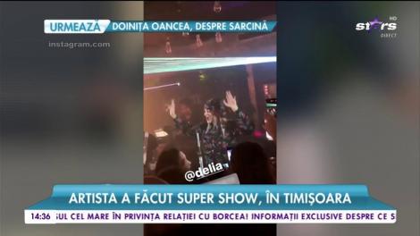 Delia a întrerupt brusc vacanța pentru concerte. Artista a făcut show, în Timișoara