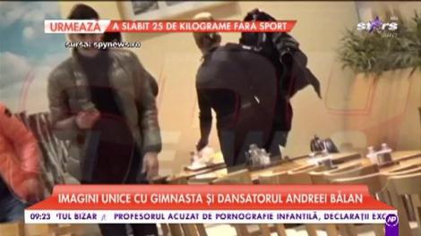 Iubirea pluteşte în aer! Imagini unice cu Sandra Izbaşa şi dansatorul Andreei Bălan