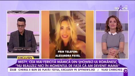 Misty, cea mai fericită mămică: „Este prima mea zi de naștere alături de fetița noastră”