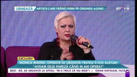 Monica Anghel: „Operația a fost foarte grea, iar recuperarea extrem de complicată”