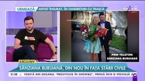 Sânziana Buruiană, din nou în fața stării civile. Vedeta și soțul ei, pentru prima dată nași