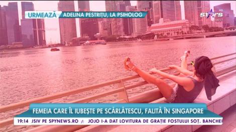 Angie, femeia care îl iubește pe Scărlătescu, falită în Singapore