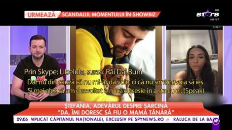 Speak şi ”Libelula”, pas important în relație! Ștefania spune totul despre sarcină: ”Da, îmi doresc să fiu mamă tânără”