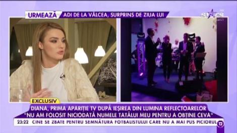 Diana, fiica lui Adrian Enache, prima apariție la TV după ieșirea din lumina reflectoarelor: „Nu am folosit niciodată numele tatălui meu pentru a obține ceva”