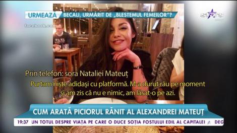 Sora Nataliei Mateuţ, de urgenţă la spital! Și-a distrus piciorul din cauza pantofilor cu platformă