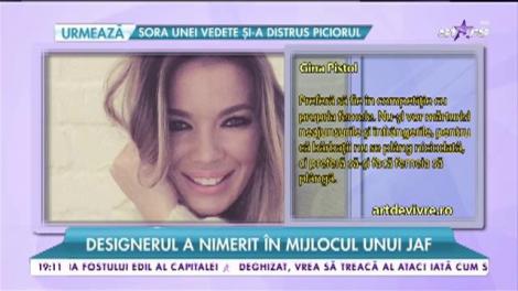 Gina Pistol, mesaj subtil pentru Smiley