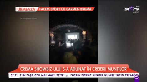Crema showbiz-ului s-a adunat în creierii munților. Petrecere exclusivistă la mare altitudine