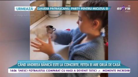 Andreea Bănică are o fetiță de nota zece! Când vedeta este la concerte, fetița ei are grijă de casă