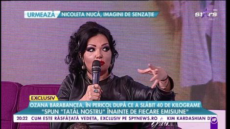Ozana Barabancea, în pericol după ce a slăbit 40 de kilograme: ”Organismul meu refuză anumite alimente”