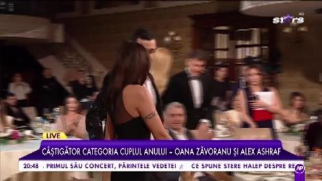 Câștigătorii la categoria ”Cuplul anului” - Oana Zăvoranu și Alex Ashraf