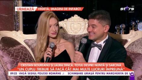 Cristian Boureanu și Laura Dincă, totul despre nuntă și sarcină: „Am vorbit de foarte multe ori despre nuntă și copil”