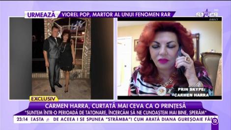 Carmen Harra, curtată mai ceva ca o prințesă. Cine este misteriosul bărbat, amorezat până peste cap de vedetă