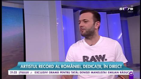 Artistul record al României, dedicații, în direct, la "Răi da' buni"
