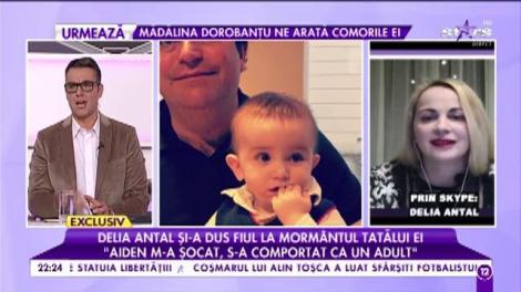 Delia Antal și-a dus fiul la mormântul tatălui ei: "M-am simțit ca la o întâlnire adevărată, reală cu tatăl meu"