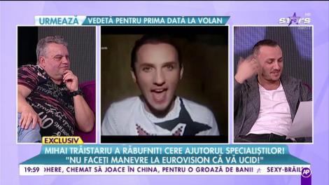 Mihai Trăistariu a răbufnit! "Nu faceţi manevre la Eurovision că vă ucid!"