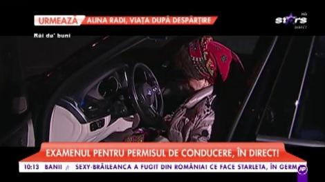 Atenție, șoferi! Saveta Bogdan, pentru prima dată la volan