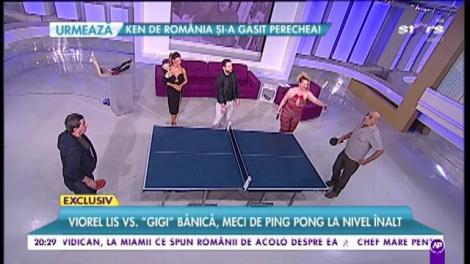 Viorel Lis vs. „Gigi” Bănică, meci de ping pong la nivel înalt