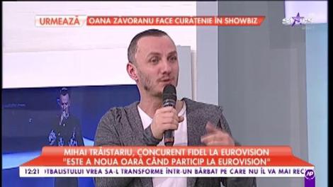 Mihai Trăistariu, concurent fidel la Eurovision: ”Este a noua oară cand particip la Eurovision”
