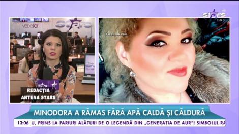 Minodora a rămas fără apă caldă și căldură. Cum a ajuns cântăreața în situația asta
