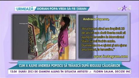 Încă o apropiată a Deliei a luat calea bisericii. Cum a ajuns Andreea Popescu să trăiască după regulile călugărilor