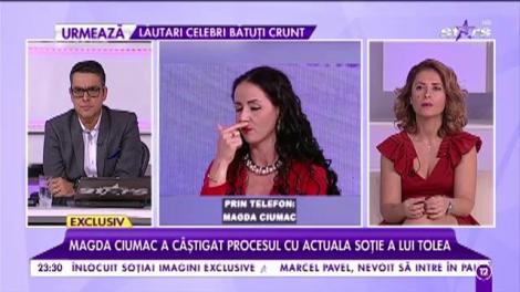 Magda Ciumac a câștigat procesul cu actuala soție a lui Tolea