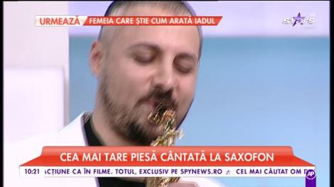 Cea mai tare piesă la saxofon. Cover după melodia lui Michael Jackson