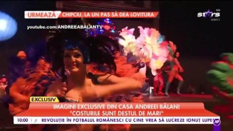 Imagini exclusive din casa Andreei Bălan: ”Schimbăm zece rânduri de haine, la fiecare concert”