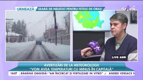 Avertizări de la meteorologi! Ninsori și viscol în toată țara!