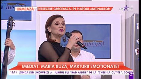 Maria Buză cântă în cadrul emisiunii Star Matinal
