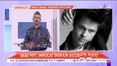 Brad Pitt, implicat într-un accident auto