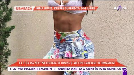 Ea e cea mai sexy profesoară de fitness. Mergi la sală doar de dragul ei