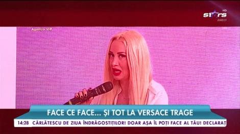 Simona Trașcă, partea ei de consolare. Face ce face ... și tot la Versace trage